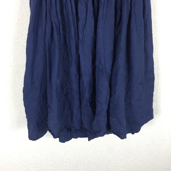 Free People Hailey Blue Oversized Ruffle Gauzy Mini Dress Small - Picture 12 of 16